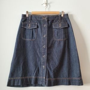 Old Navy Button Down Denim Skirt